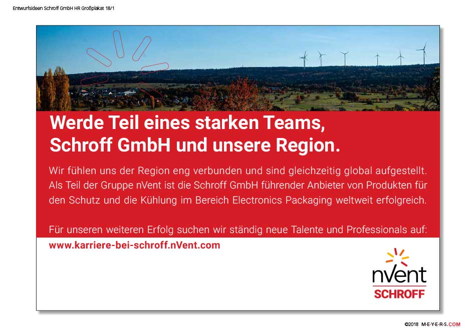Schroff GmbH HR-Plakat (projektiert)